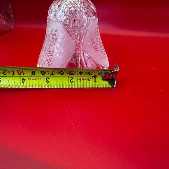 CRYSTAL DINNER BELL THOMCO COLLECTION ETCHED DEER FAMILY 24% LEAD CRISTAL - Picture 7 of 7